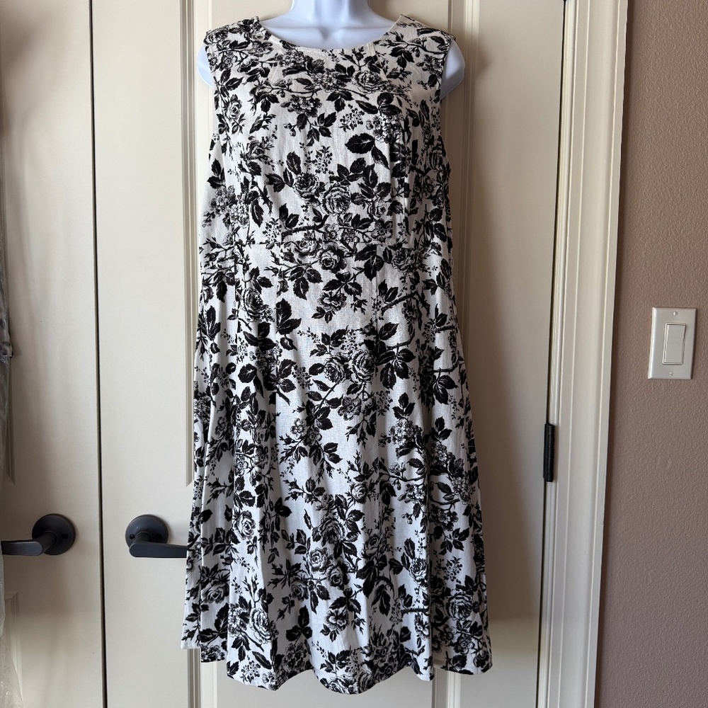 ivy + blu linen blend dress size 12